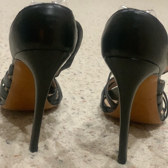 Black Leather Heels Size 7 (available in Blue and Tan) - Picture 5 of 12
